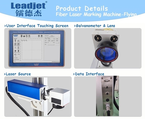 Leadjet 20w繊維レーザーのマーカー、金属のためのRaycus繊維レーザーの彫刻家